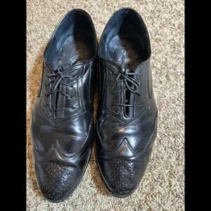 Giorgio Brutini Black Leather Oxford Dress Shoes  Size 12